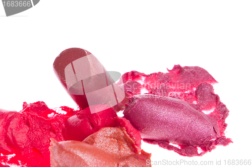 Image of crushed lipsticks