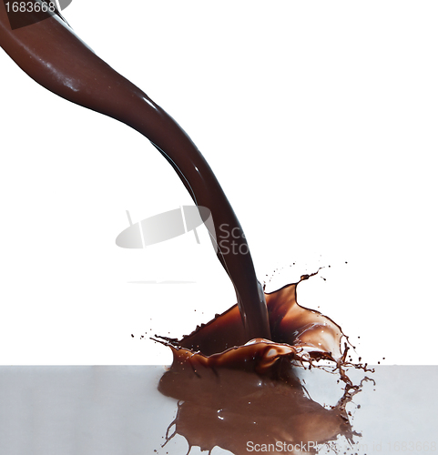 Image of pouring chocolate