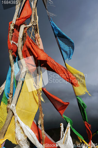 Image of Prayer flags in Tibet