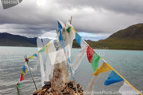 Image of Prayer flags in Tibet