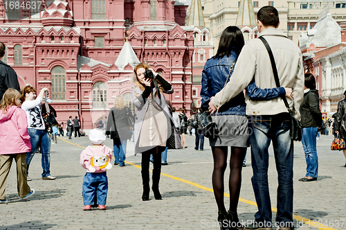 Image of Tourists in Moscow