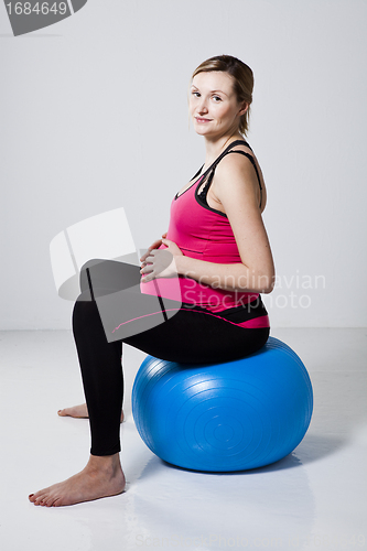 Image of Pregnant woman relaxing