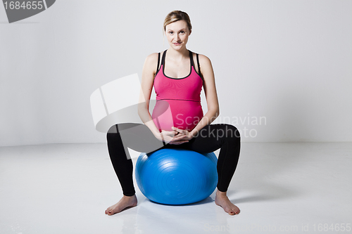 Image of Pregnant woman relaxing