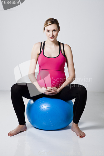 Image of Pregnant woman relaxing