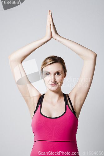 Image of Pregnant woman meditating