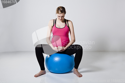 Image of Pregnant woman relaxing