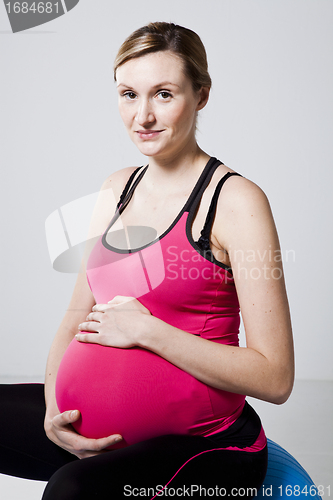 Image of Pregnant woman relaxing