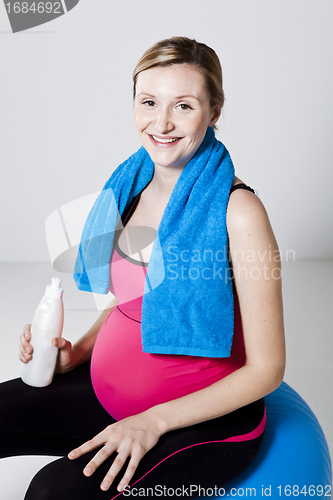 Image of Pregnant woman relaxing
