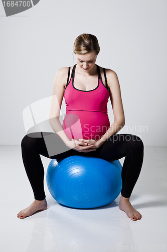 Image of Pregnant woman relaxing