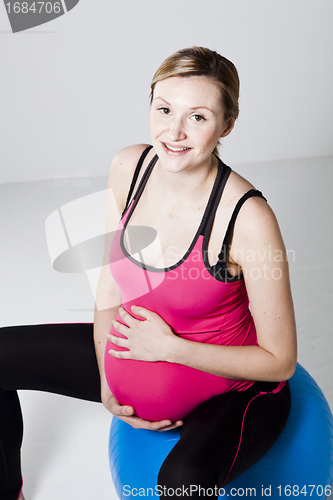 Image of Pregnant woman relaxing