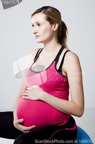 Image of Pregnant woman relaxing