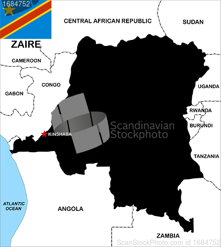 Image of zaire map