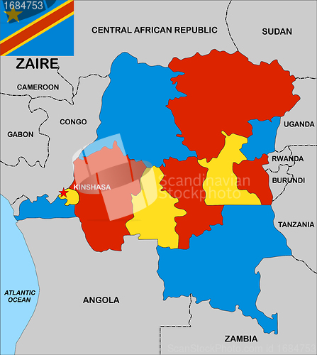 Image of zaire map