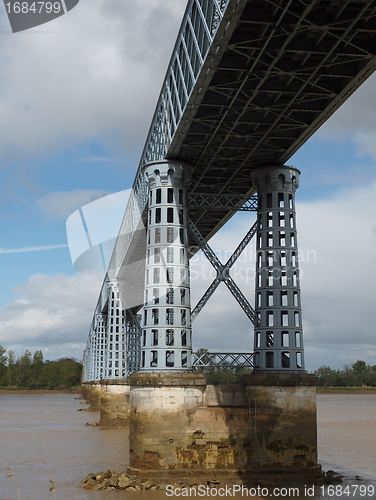 Image of Eiffel bridge over the Dordogne river, Saint Vincent de Paul