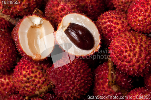 Image of Pile of lychees