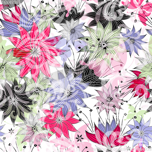 Image of Seamless floral pattern