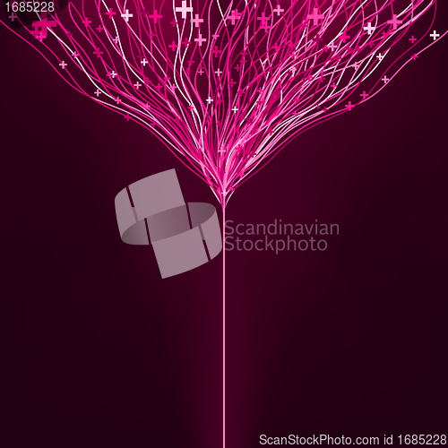 Image of Abstract purple energy design. EPS 8