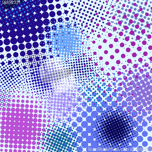 Image of Color different abstract halftone object. EPS 8