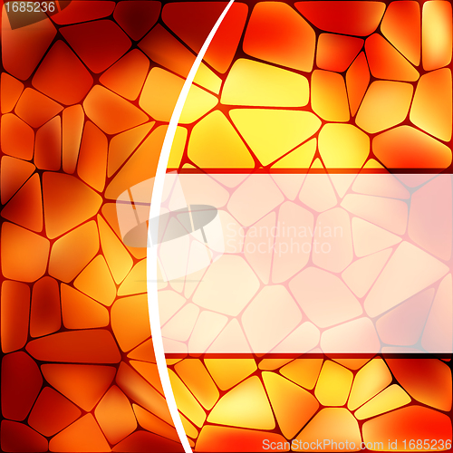 Image of Stained glass design template. EPS 8