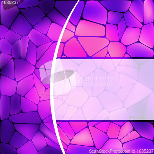 Image of Stained glass design template. EPS 8