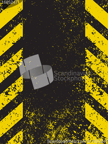 Image of A grungy and worn hazard stripes texture. EPS 8