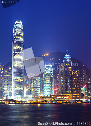 Image of Hong Kong cityscape at night