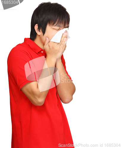 Image of sneeze man