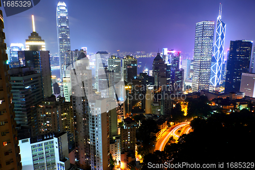 Image of Hong Kong at night