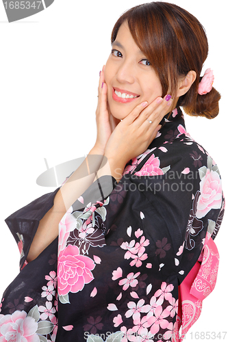 Image of Japanese woman with traditional clothing
