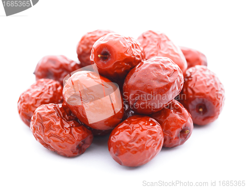 Image of dried jujube fruits, chinese herbal medicine