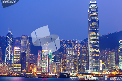 Image of Hong Kong night view