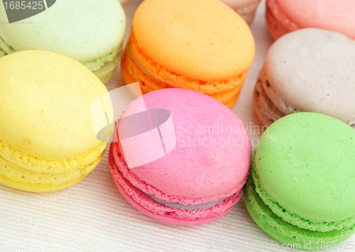 Image of colorful french macarons