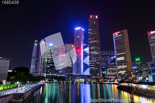 Image of Singapore cityscape at night