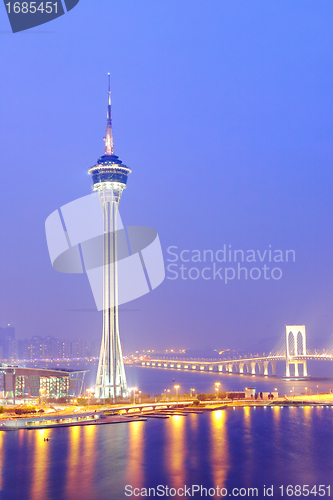 Image of Macau city at night