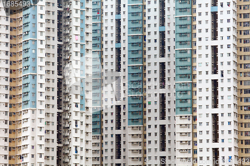 Image of public apartment block in Hong Kong