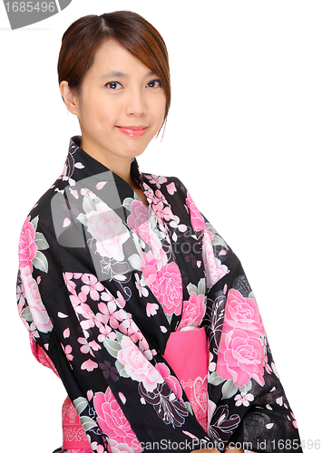 Image of woman in kimono, Japan cloth