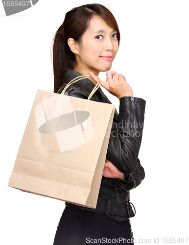 Image of woman with shopping paper bag