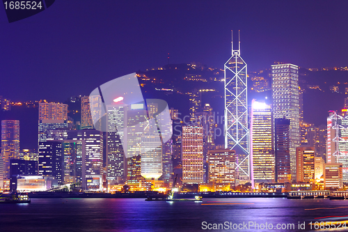 Image of Hong Kong cityscape at night