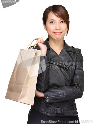 Image of woman with shopping paper bag