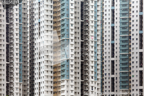 Image of public apartment block in Hong Kong