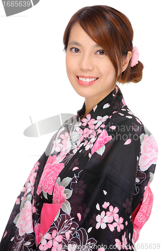 Image of woman in kimono, Japan cloth