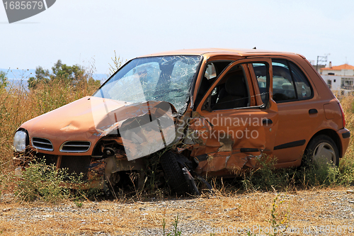 Image of Small car crash
