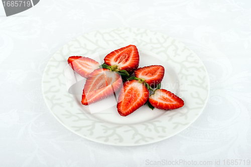 Image of Fresh strawberries. 
