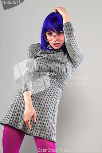 Image of Blue hair