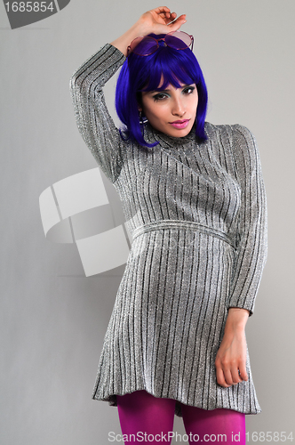 Image of Blue hair