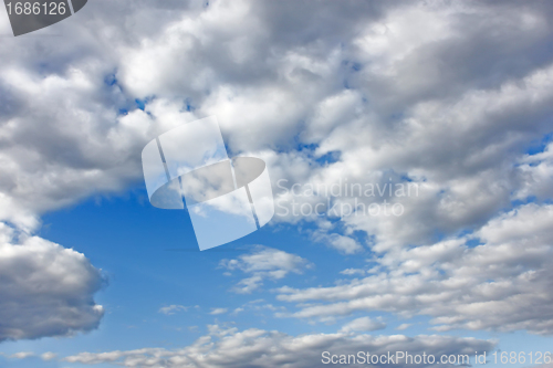 Image of Cloudscape with white clouds