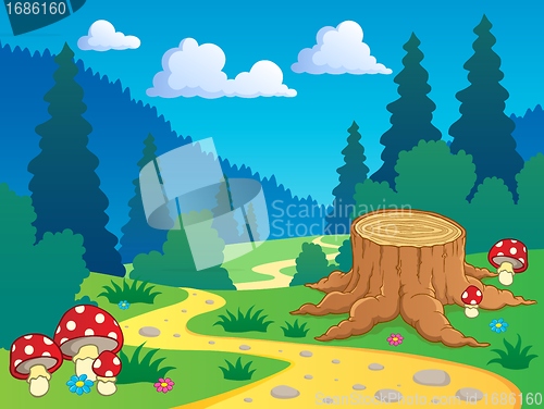 Image of Cartoon forest landscape 7