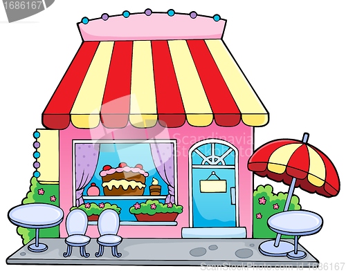 Image of Cartoon candy store