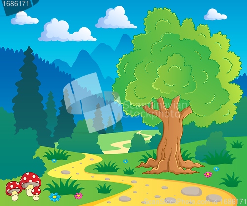 Image of Cartoon forest landscape 8