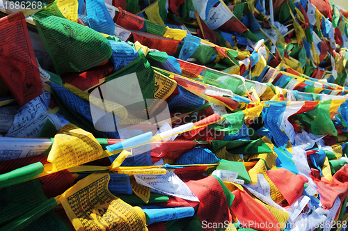 Image of Prayer flags in Tibet